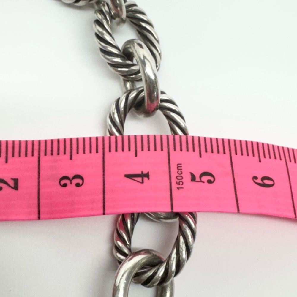David Yurman 12mm Oval Link Chain Necklace .925 18” - Picture 9 of 9